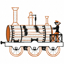 Trains Embroidery Design 1 Trains Embroidery Design 1